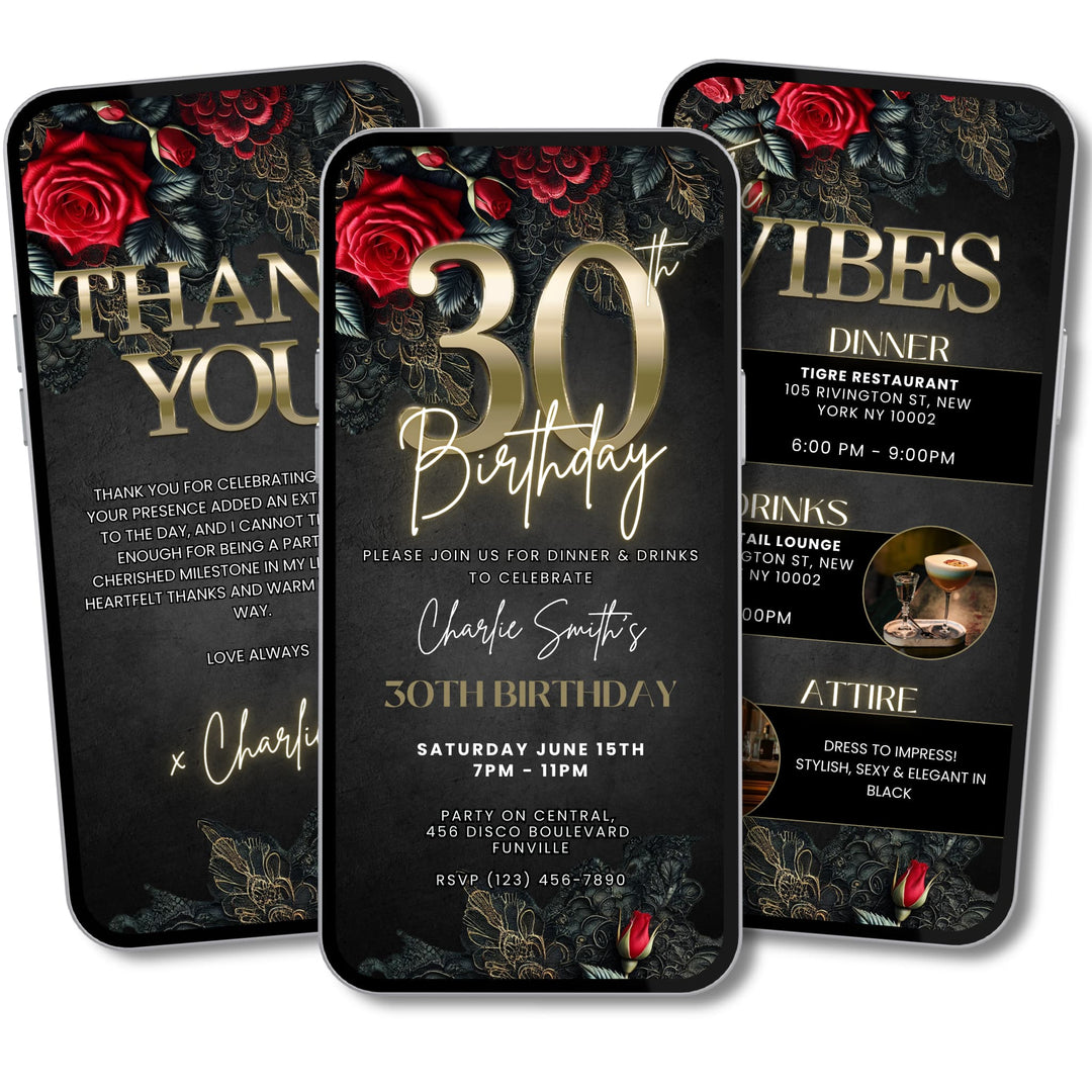 30th Birthday Invitations