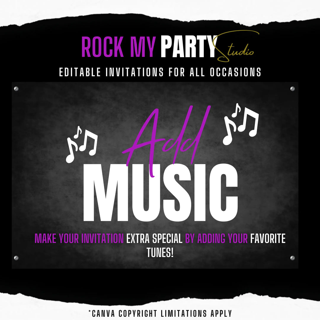 Groovy Halloween Invitation with Details – Retro Friday Fright Fever Disco Party Digital Invite Template