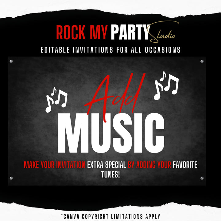 Let’s Get Lit Christmas Party Invitation - Editable Canva Template