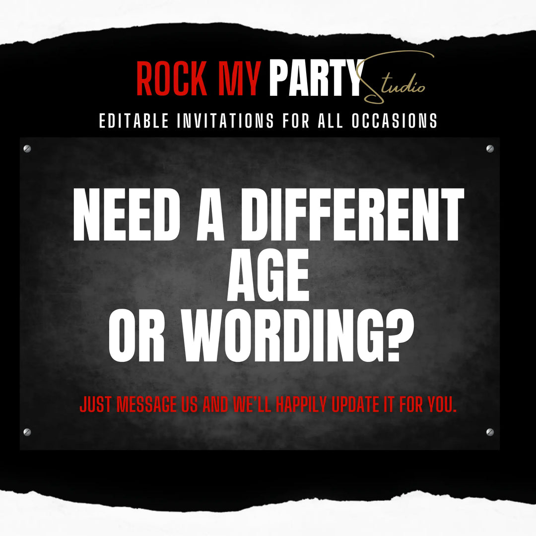 Animated Red 16th Birthday Invitation Video – Editable Canva Template