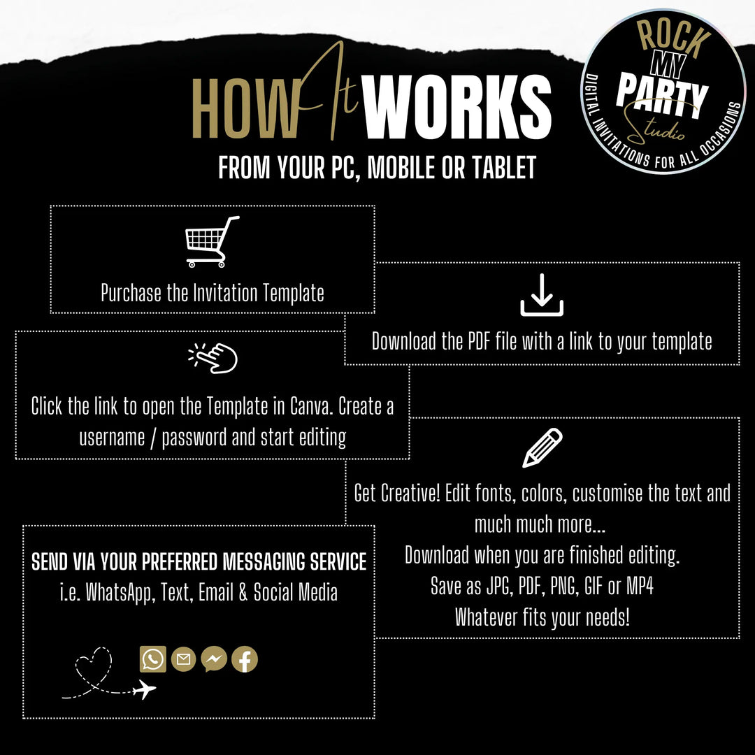 Editable Gold 13th Birthday Invitation Template | Official Teenager Party Digital Invite