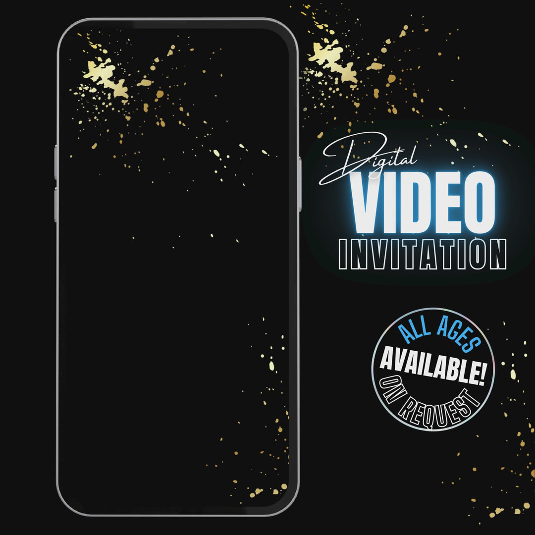 Blue 13th Birthday Invitation – Official Teenager Digital Party Invite | Editable Canva Template