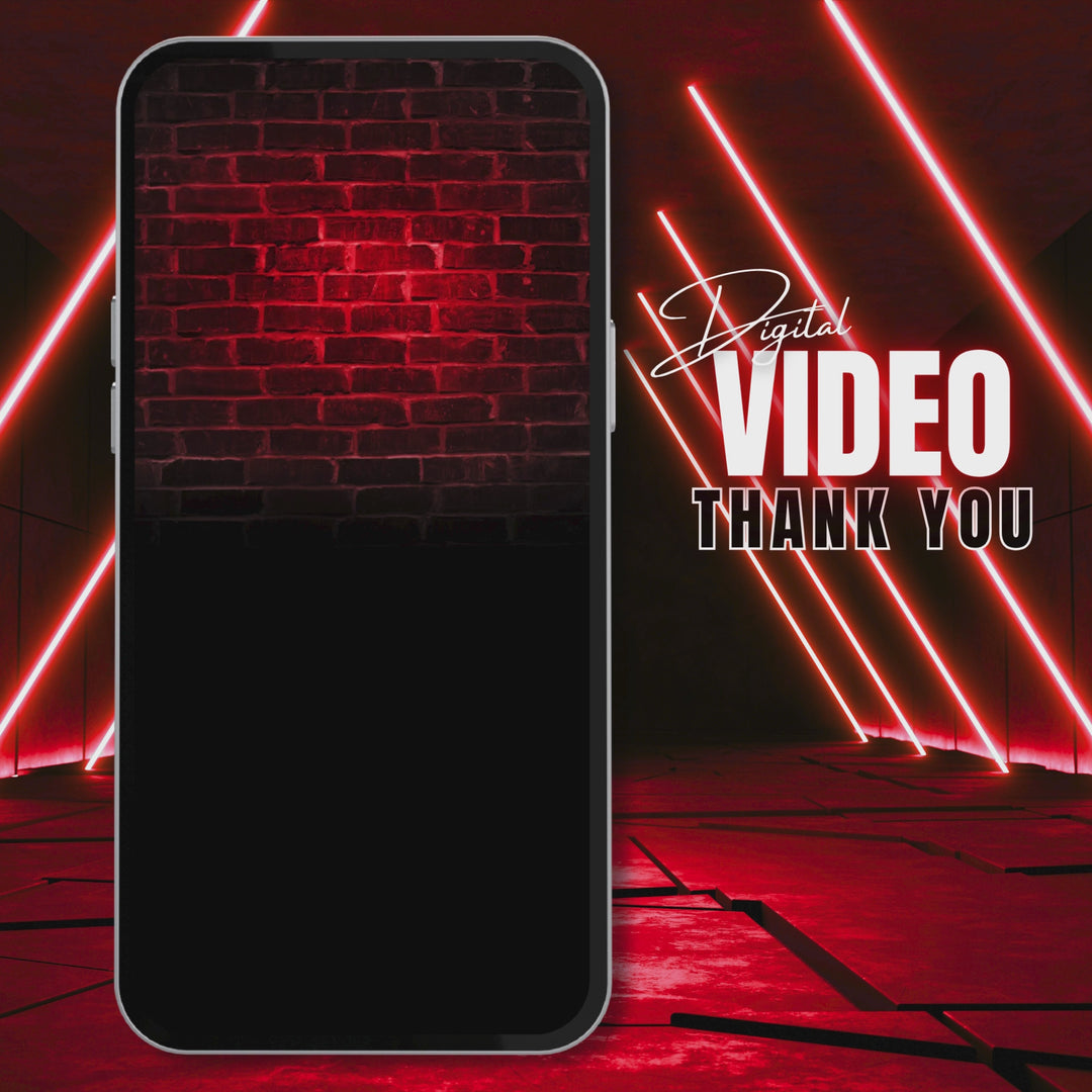 16th Birthday Video Invitation with Details and Thank You Card – Editable Canva Template